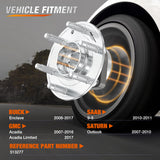 Nilight Front or Rear Wheel Bearing and Hub Assembly for Chevrolet Traverse 2009-2012 2013 2014 2015 2016 2017, GMC Acadia 2007-2016, Buick Enclave 2008-2017, Saturn Outlook 2007-2010 w/6-Lug, 513277