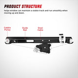 Nilight 749-468 Rear Driver Side Power Window Regulator,Compatible with BMW E90 E91 323i 325i 325xi 328i 328i xDrive 330i 330xi 335i 335xi M3 2006 2007 2008 2009 2010 2011