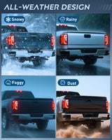 Taillight Assembly Taillight Assembly Compatible with 2016 2017 2018 GMC Sierra Tail Light with LED Type OE Style Rear Lamp Replacement Driver and Passenger Side