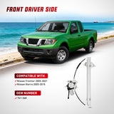 741-348 Window Regulator/Motor Front Driver Side Compatible with Nissan Frontier 2005 2006 2007 2008 2009 2010 2011 2012 2013 2014 2015 only use Connector 2 Pins