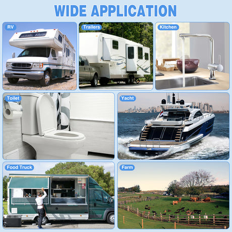 Nilight Macerator Pump for RV 12V 12GPM Portable Quick Release Self-Priming RV Macerator Pump for Sewage Waste sewer Pump Kit with Hose Fittings Discharge Port Carry Bag for Camper Boat Kitchen Marine