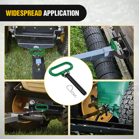 Trailer Hitch 5/8 Inch Diameter Heavy Duty Ultra Strong Neodymium Magnet Trailer Hitch Pin Green for Lawn Mower, Tractor, Towing Cargo, ATV Trailer