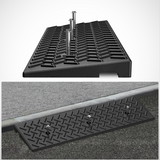 Nilight 1.6Inch Rise Curb Ramps, Heavy Duty Rubber Driveway Threshold Shed Ramp for Sidewalk Cars Lawn Mower Wheelchairs Motorcycles, 3300lbs Load Capacity