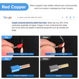 accessory 1900PCS Wire Ferrule Terminals Kit AWG 22 20 18 16 14 12 10 Gauge Crimp Connectors Nylon Insulated Pin Cord End Insert Type for Single Double Electric