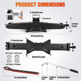 Scissor Jack Kit for Car 2 Ton(4409 lbs), Heavy Duty Portable Steel Scissor Lift Jack Car Tire Changing Kit with Ratchet & Lug Wrench for Sedan SUV MPV, 3.9 Inch-15.7 Inch Lifting Range, Black