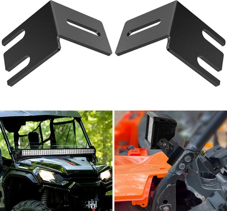 Light Bar UTV Front Side A Pillar Hood Mounting Brackets for 50-54 inch Lights Pods Compatible with Pioneer 700 1000 2014 2015 2016 2017 2018 2019 2020 2021 2022 2023 2024