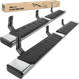 Running Boards for 1999 2000 2001 2002 2003 2004 2005 2006 2007 2008 2009 2010 2011 2012 2013 2014 2015 2016 Ford F-250 F-350 Crew Cab 4 Full Size Doors 6 Inch Bolt-on Step Nerf Bars Silver