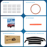 in-Channel Rain Guards for Kia Forte 2019 2020 2021 2022 2023 2024 2025, Vent Window Visors, Original Window Deflectors-4PCS