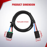 Wiring Harness Kit Brake Controller Wiring Harness Adapter for 1994-2008 Ford F-150 F-250 F-350 F-450, 1992-2009 E-150 E-250 E-350, 2002-2010 Mercury, 2005-2021 Land Rover, 1998-2012 Lincoln