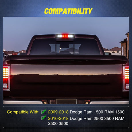 Accessories 2009-2017 Dodge Ram 1500 2500 2010-2017 RAM 3500 Third Brake Light