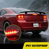 Third Brake Light Tail High Mount 3rd Stop Lights Smoked Lens Compatible with Dodge Charger 2006 2007 2008 2009 2010 Car Rear Center Cab Lamp