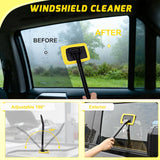 Automotive Tools 37PCS Car Detailing Kit Auto Cleaning Tools Wash Set with Storage Carry Bag Home Use for Interior Exterior Deep Clean Car Care Windshield Dashboard Seat Air Vents Wheels Tires, Yellow