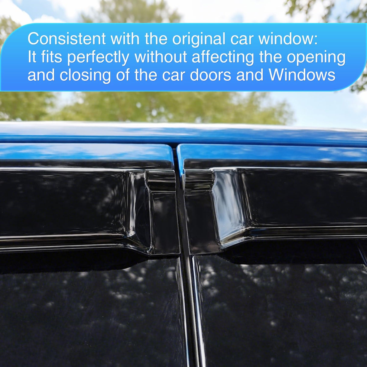 Outside-Mount Window Rain Guards for Honda Pilot 2016-2022, 4PCS | Tape on Window Visors Helps Vent Fresh Air in Rainy Weather, Honda Pilot 2016 2017 2018 2019 2020 2021 2022, Smoke Tinted