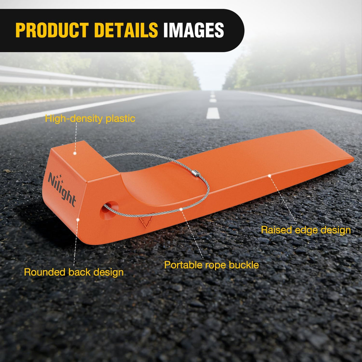 Tire Skates 4Pack – Rollback Tow Truck & Flatbed Carrier Accessories, Low Friction Skids for Locked Wheel Towing & Disabled Vehicle Recovery, 4000 lbs, Orange
