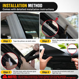 50 inch Straight LED Light Bar Bracket Mounting Upper Windshield Roof Cab Brackets Compatible with Toyota Tacoma 2005-2024