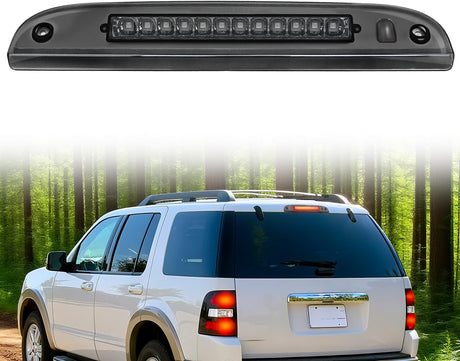 Third Brake Light Tail High Mount 3rd Stop Lights Smoked Lens for Ford Explorer 2002-2010 Escape 2008-2012 Mercury Mariner 2008-2011 Mountaineer 2006-2010 Van SUV Rear Center Cab Lamp