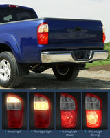 Taillight Assembly Compatible with 2004 2005 2006 Toyota Tundra 4 Door Double Cab and Crew Cab Tail Light OE Style Rear Lamp Replacement Passenger Side
