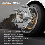 Front Wheel Bearing and Hub Assembly for Nissan Sentra 2013 2014 2015 2016 2017 2018 2019, NV200 2013–2019, Leaf 2013-2017, Chevy City Express 2015–2018, 513364-2Pack