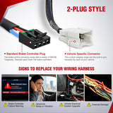 Wiring Harness Kit Brake Controller Wiring Harness Adapter for Nissan Titan 2004-2024, Armada Frontier 2005-2024, NV 2012-2021, Pathfinder 2005-2020, Xterra 2005-2015 Factory Towing Package Required