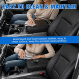 Center Console Cover for Ford F150 2021-2025 2026 Armrest Cushion | Nappa Leather Armrest Cover for Ford Car Accessories Waterproof Middle Console Cushion (Only fit for Work Surface Console)