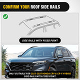 Roof Rack Cross Bars Compatible with Honda CR-V & Hybrid 2023 2024 2025 with Factory Side Rails,Adjustable Aluminum Less Wind Noise Car Crossbars for Cargo Carrier Luggage Kayak Tent Snowboard