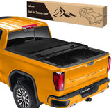 Soft Tri-fold Truck Bed Tonneau Cover Compatible with Chevy Silverado 1500/GMC Sierra 1500 2014 2015 2016 2017 2018 2019 2020 2021 2022 2023 2024 2025, 6.7ft