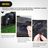 2 Inch Rear Trailer Hitch Receiver Class 3 Tow Towing Hitch & Cover Kit for Dodge Ram 1500 2019 2020 2021 2022 2023 2024 2025 with Hitch Cover