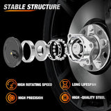 Rear Wheel Bearing and Hub Assembly for Jeep Patriot 2007-2017, Compass 2007–2016 & 2017 MK (FWD), Dodge Caliber 2007–2012, Avenger 2008-2014, Chrysler 200 2011-2014, 512332-2Pack
