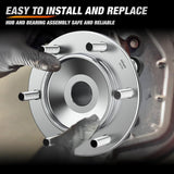 Front Wheel Bearing and Hub Assembly for Toyota Tacoma 2005-2018, 4Runner 2003-2018, FJ Cruiser 2007-2014, Lexus GX460 2010-2018, GX470 2003-2009, 4WD w/6 Lugs-950-001 2Pack