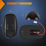 LED Cab Marker Lights 5 PCS 9 LED Smoke Lens Amber Roof Running Clearance Light Compatible with 1999 2000 2001 2002 Dodge Ram 2500 3500 Pickup Trucks