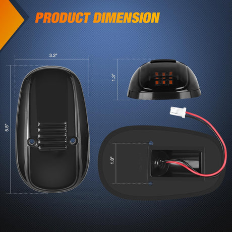 LED Cab Marker Lights 5 PCS 9 LED Smoke Lens Amber Roof Running Clearance Light Compatible with 1999 2000 2001 2002 Dodge Ram 2500 3500 Pickup Trucks