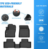 TPE Floor Mats for Volvo XC40 (Not for Recharge) 2019 2020 2021 2022 2023 2024 2025, All Weather Custom Fit Heavy Duty Floor Liners