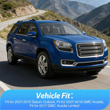 Tape-On Rain Guards for GMC Acadia 2007-2016, 4PCS | Out-Channel Smoke Window Visors, Helps Reduce Wind Noise, Fits Saturn Outlook 2007-2010, 2017 GMC Acadia Limited