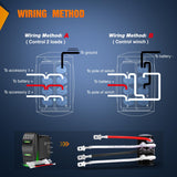 Waterproof Rocker Switch Toggle ON Off ON Switches DPDT 7Pin 12V 24V Jumper Wires Winch Pump Switch for Cars Trucks Caravans Boats RV SUV ATV UTV