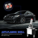 3PCS Red LED Toggle Switches 12V 20A 3 Pin 2 Position ON Off SPST Heavy Duty Rocker Switch for Auto Car Marine RV Vehicles Truck Boat Dash