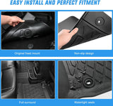 Floor Mat TPE Floor Mats for Ford Maverick Hybrid 2022 2023 2024 2025 2026, All Weather Custom Fit Heavy Duty Floor Liners