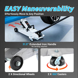 2 Ton Floor Jack, 4,000 lbs Hydraulic Trolley Car Jack with Safety Locking Pin, Portable Steel Service Jack with Storage Case, 5.1 Inch-13 Inch Lifting Range