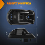 LED Cab Marker Lights Roof Running Light 5 PCS 9 LED Smoke Lens Amber Cab Clearance Light Compatible with 2017 2018 2019 2020 2021 Ford F250 F350 F450 F550 Super Duty Pickup Trucks