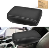 Center Console Cover Compatible with 2011-2019 Ford Explorer PVC Leather Armrest Cover for Car Middle Center Console Cushion Pad Waterproof Console Covers Car Armrest Box Cover Black