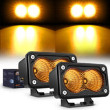 3Inch 1070LM Amber DRL Flood LED Pods (Pair) Nilight