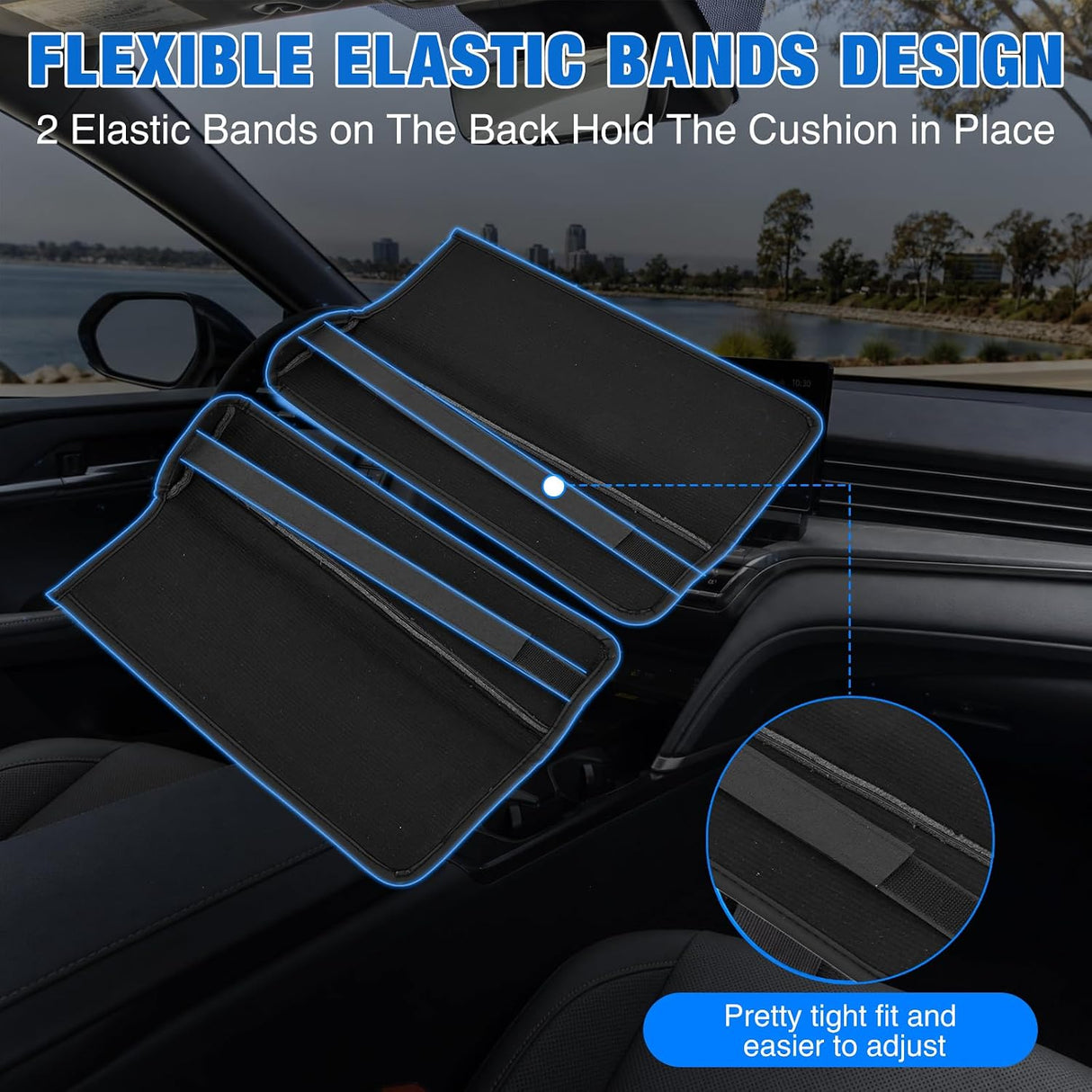 Center Console Cover for Nissan Rogue 2021-2026 Car Armrest Cushion | for Rogue 2021 22 23 24 25 2026 Accessories Middle Armrest Cover for Car Waterproof Leather with Side Storage Pocket, Black