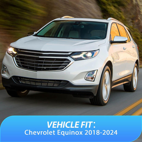 in-Channel Rain Guards for Chevrolet (Chevy) Equinox 2018 2019 2020 2021 2022 2023 2024, Vent Window Visors, Original Window Deflectors-4PCS