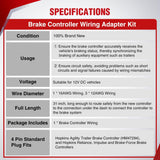 Wiring Harness Kit Brake Controller Wiring Harness Adapter for Select 1999-2006 GMC Sierra Yukon Denali Chevy Silverado Avalanche Suburban Tahoe Cadillac Escalade Hummer H2