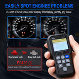 YM319 Professional OBD2 Scanner Car Diagnostic Tool - 2.4 Inch IPS Full-View Color Screen Code Reader - Live Data Graphing, Battery Test for All 1996 & Newer Cars