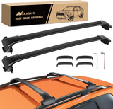 Roof Rack Cross Bars Fit for Subaru Crosstrek 2018-2023 & Impreza 2017 18 19 20 21 22 2023 Aluminum Rails Crossbars with Rubber Pad for Rooftop Cargo Carrier Kayak (Only Fit Raised Side Rails)