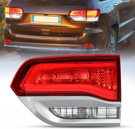 Taillight Assembly Compatible with 2014 2015 2016 2017 2018 2019 2020 Jeep Grand Cherokee Laredo/Limited/Overland/Summit Tail Lights Inner Passenger Side w/Bulbs