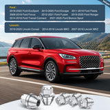 20PCS M12x1.5 Lug Nuts Compatible with 2013-2025 Ford Escape | for 2012-2021 Fusion 2021-2025 Bronco Sport 2014-2019 Lincoln MKC One-Piece Solid Chrome Steel OEM Factory Wheel Nuts Replace