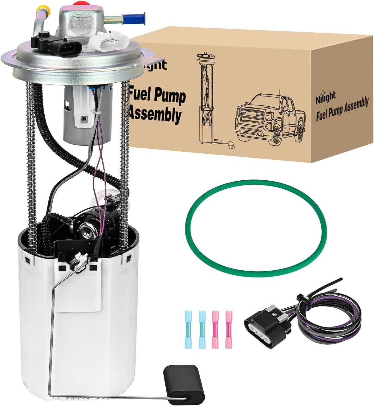 Fuel Pump Assembly E3609M for Chevy GMC Sierra 1500 2500 2004-2007 | for Silverado 1500 2500 HD 2004 05 06 2007 4.3L 4.8L 5.3L 6.0L 8.1L Automotive Replacement Electric Fuel Pump Module Assembly