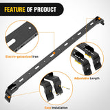 300LBS Roof Rack Cross Bars Compatible with Jeep Wrangler JK JKU 2007-2018 JL JLU 2018-2026 Gladiator JT 2020-2026 Hardtop Models, Adjustable Iron Crossbars for Cargo Carrier Luggage Box Tent