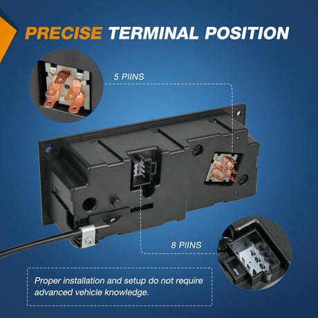 A/C Heater Climate Control Module Switch Compatible with 2002 2003 2004 2005 2006 Kenworth T800 W900 C500 T600A Truck Replacement Air Conditioning Panel